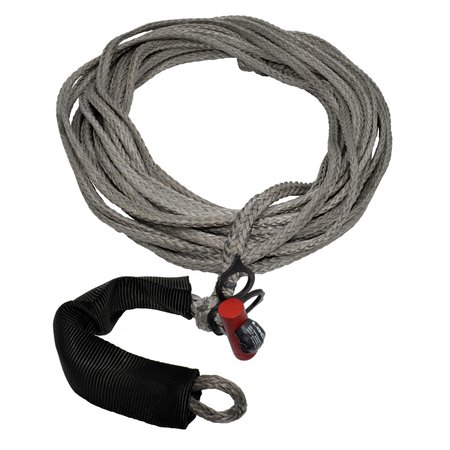 Lockjaw 1/4 in. x 50 ft. 2,833 lbs. WLL. LockJaw Synthetic Winch Line Extension w/Integrated Shackle 21-0250050